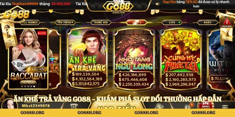 Ăn Khế Trả Vàng Go88 - Khám Phá Slot Đổi Thưởng Hấp Dẫn