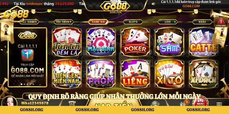 Quy định rõ ràng giúp nhận thưởng lớn mỗi ngày