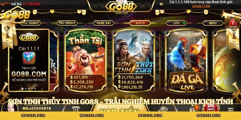 Sơn Tinh Thủy Tinh Go88 - Trải Nghiệm Huyền Thoại Kịch Tính